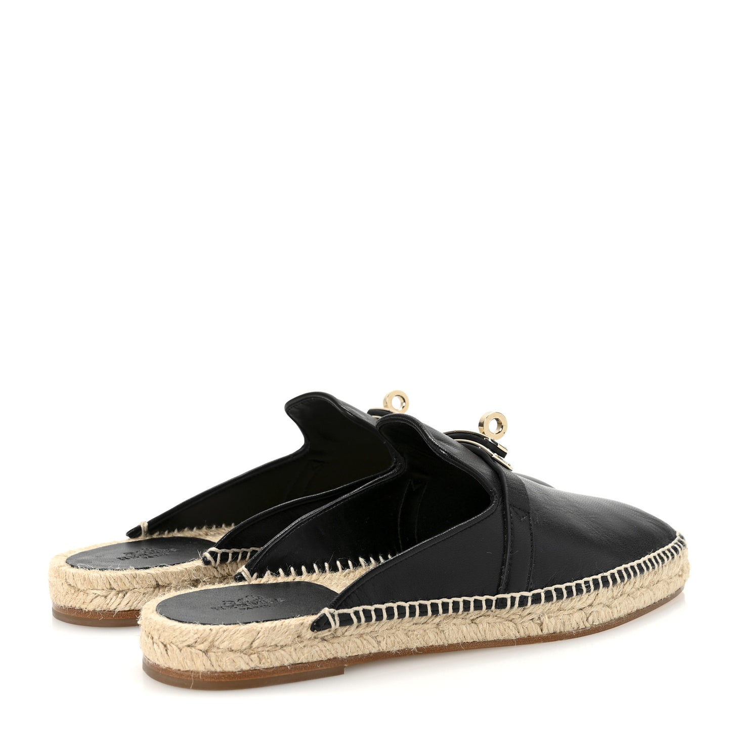 Goatskin Feria Espadrille 38 Black