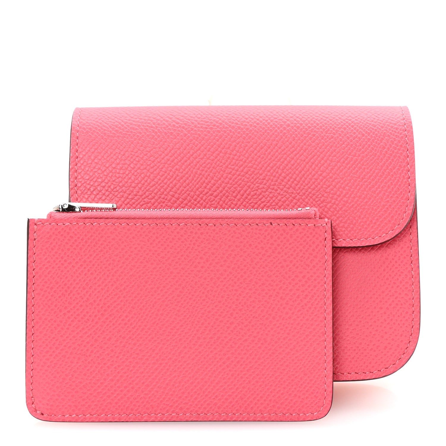 Hermes Epsom Constance Slim Wallet Rose Azalee 3 of 9