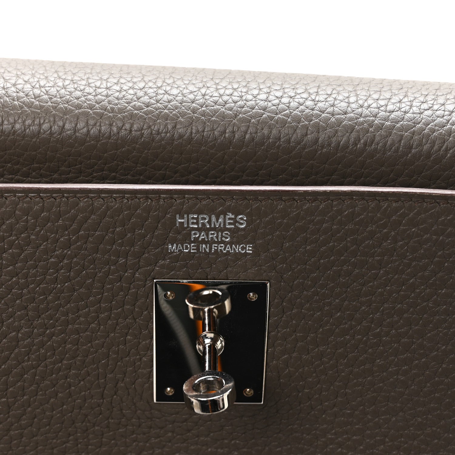Hermes Taurillon Clemence Kelly Retourne 40 Etain 6 of 11