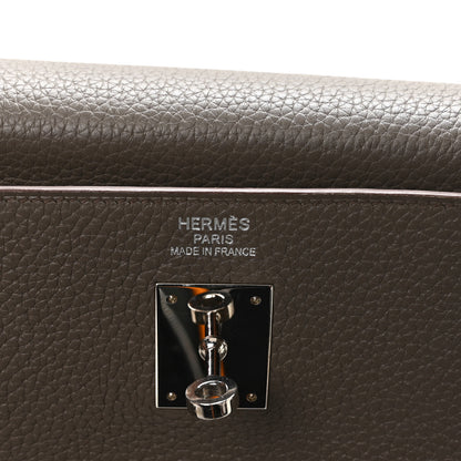 Hermes Taurillon Clemence Kelly Retourne 40 Etain 6 of 11