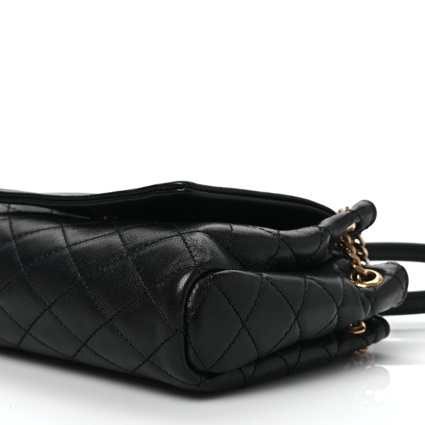 Lambskin Quilted Monogram Mini Nolita Black