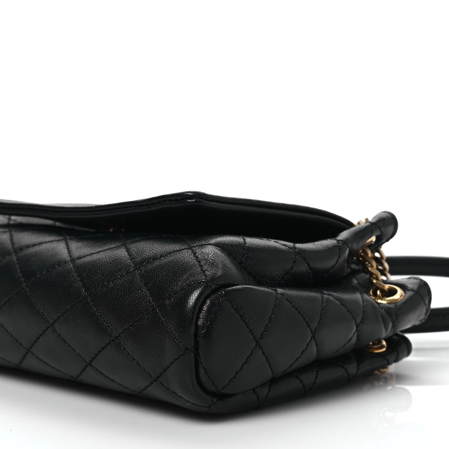 Saint Laurent Lambskin Quilted Monogram Mini Nolita Black 6 of 6