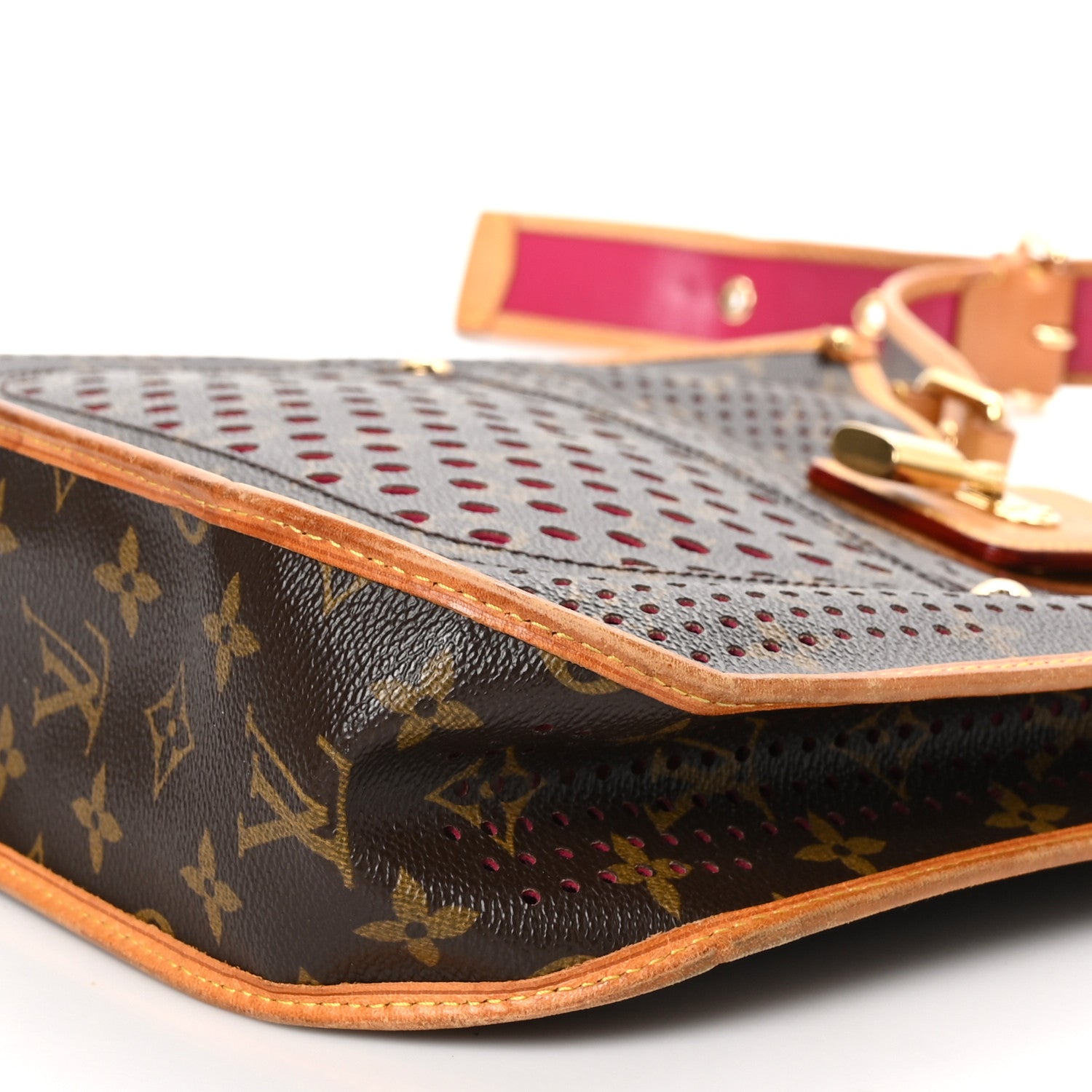 Louis Vuitton Monogram Perforated Musette Fuchsia 9 of 12