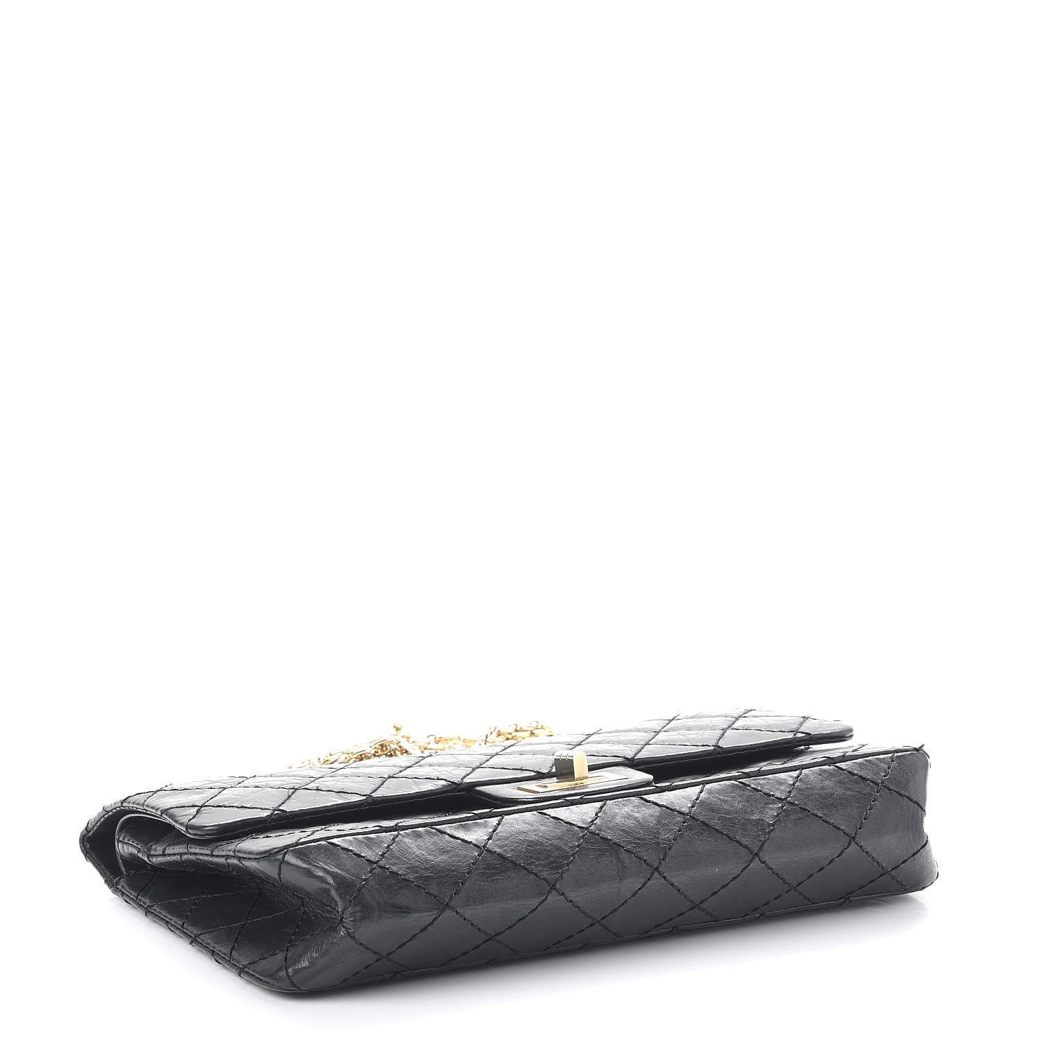 Chanel Aged Calfskin 50th Anniversary 2.55 Reissue 225 Flap Black 4 of 13