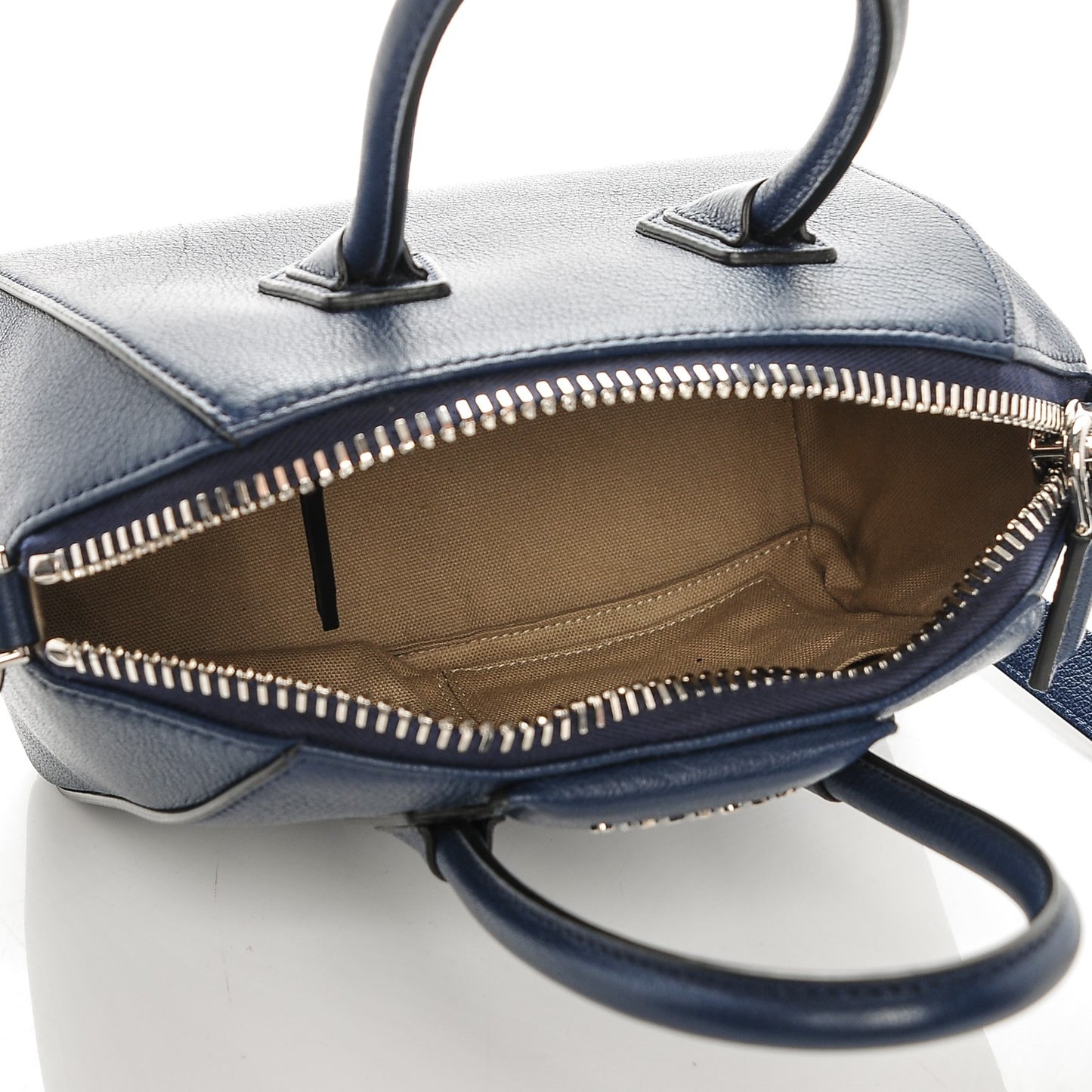 Sugar Goatskin Mini Antigona Night Blue