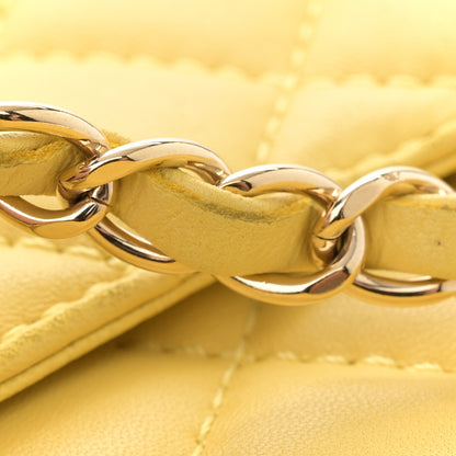 Chanel Calfskin Quilted Reissue Medium Camera Case  Yellow 15 of 15