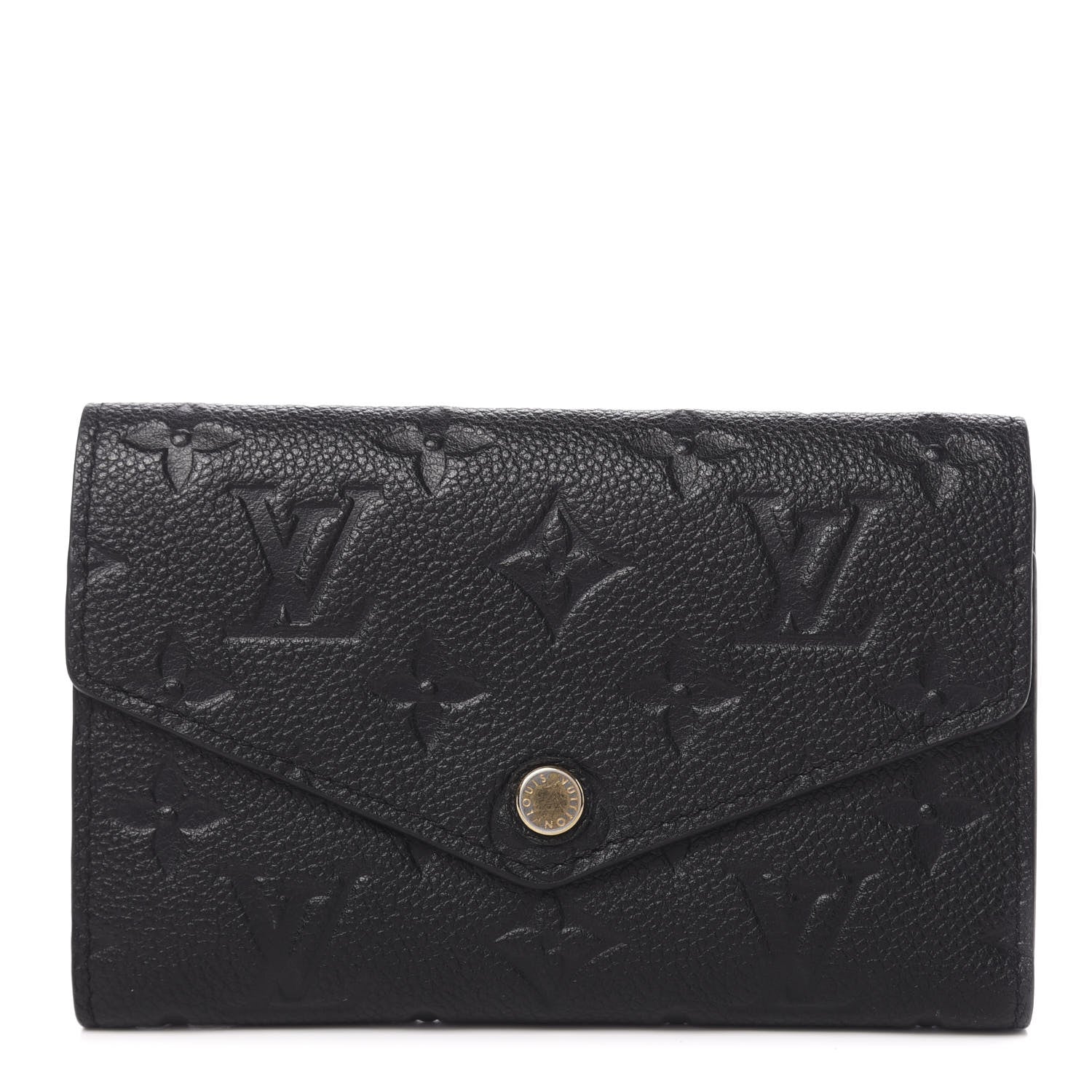 Louis Vuitton Empreinte Compact Curieuse Wallet Black 1 of 8