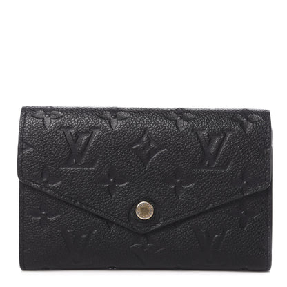 Louis Vuitton Empreinte Compact Curieuse Wallet Black 1 of 8