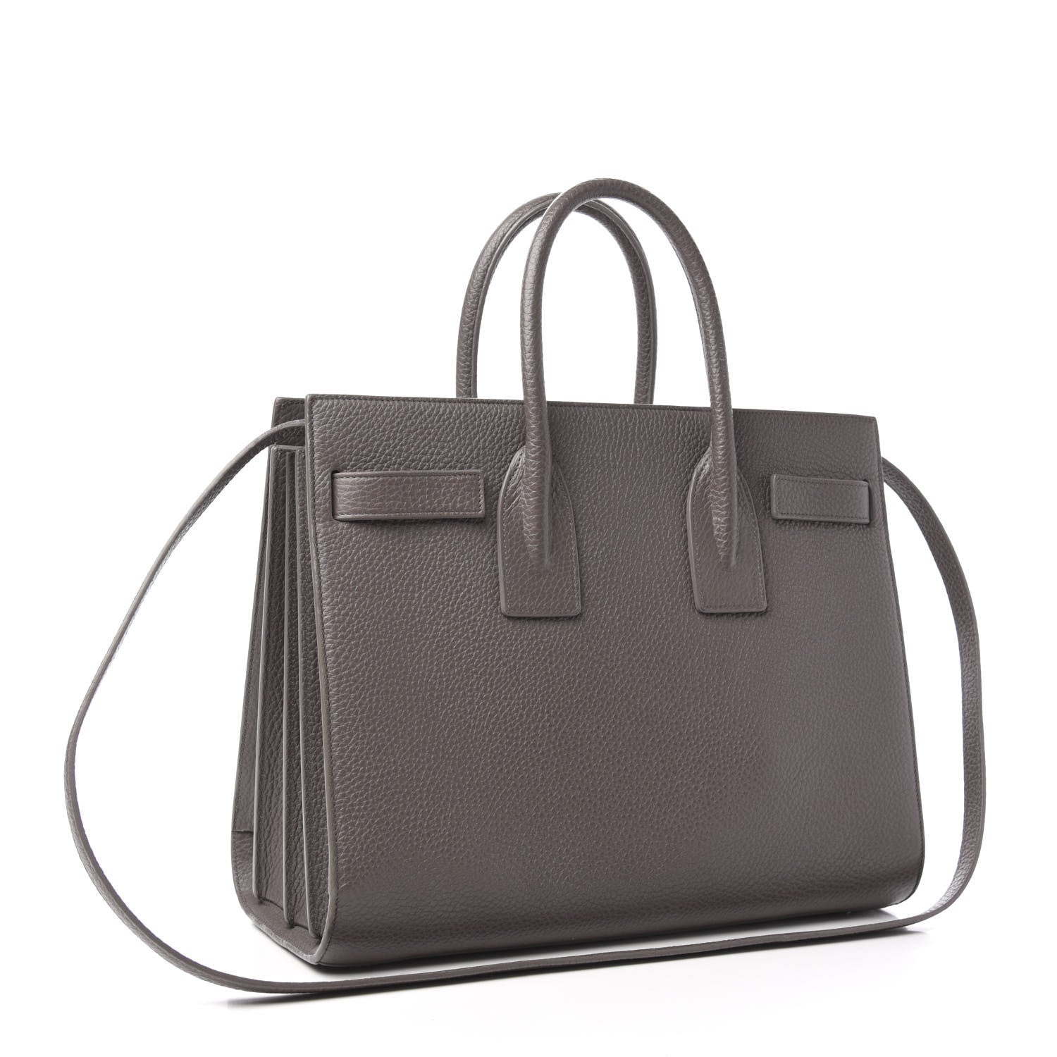 Saint Laurent Grained Calfskin Small Sac De Jour Dark Anthracite 3 of 9