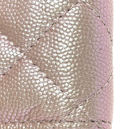 Chanel Iridescent Caviar Quilted Small Flap Wallet Beige 12 of 13