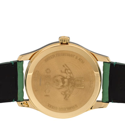 Gucci Stainless Steel Calfskin 38mm G-Timeless Quartz Watch Green 4 of 4