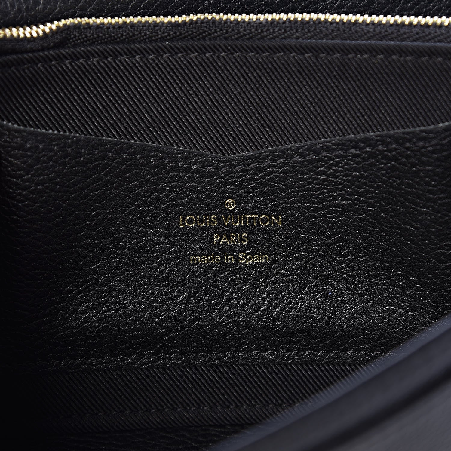 Louis Vuitton Calfskin Lockme Wallet Black 6 of 10