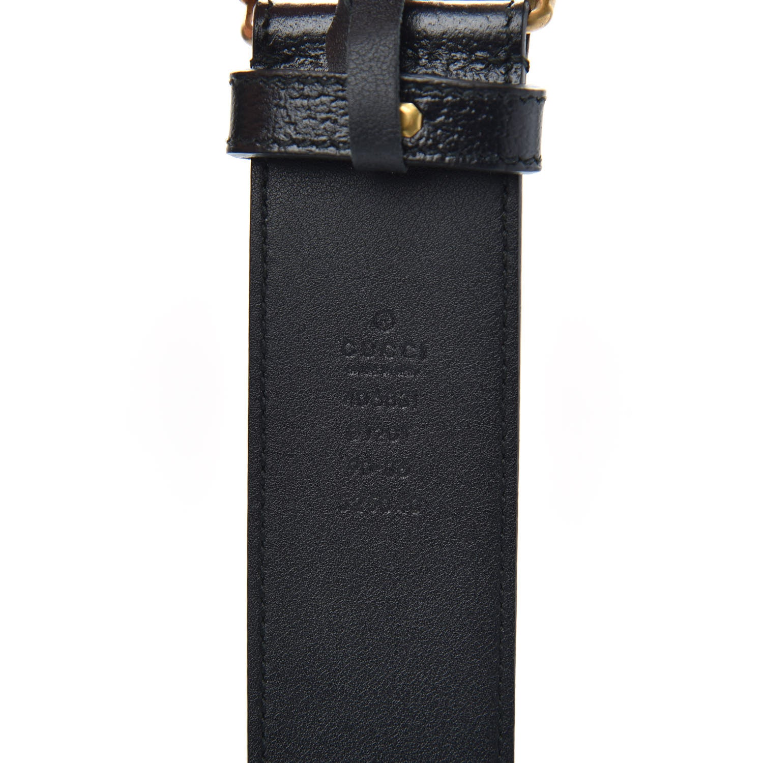 Gucci Textured Calfskin Double G 40mm Belt 90 36 Black 4 of 4