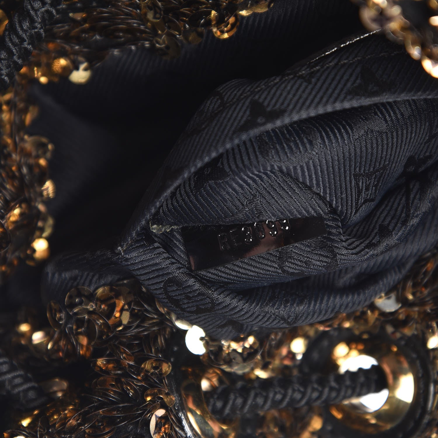 Louis Vuitton Sequin Mini Noe Rococo Gold 7 of 11