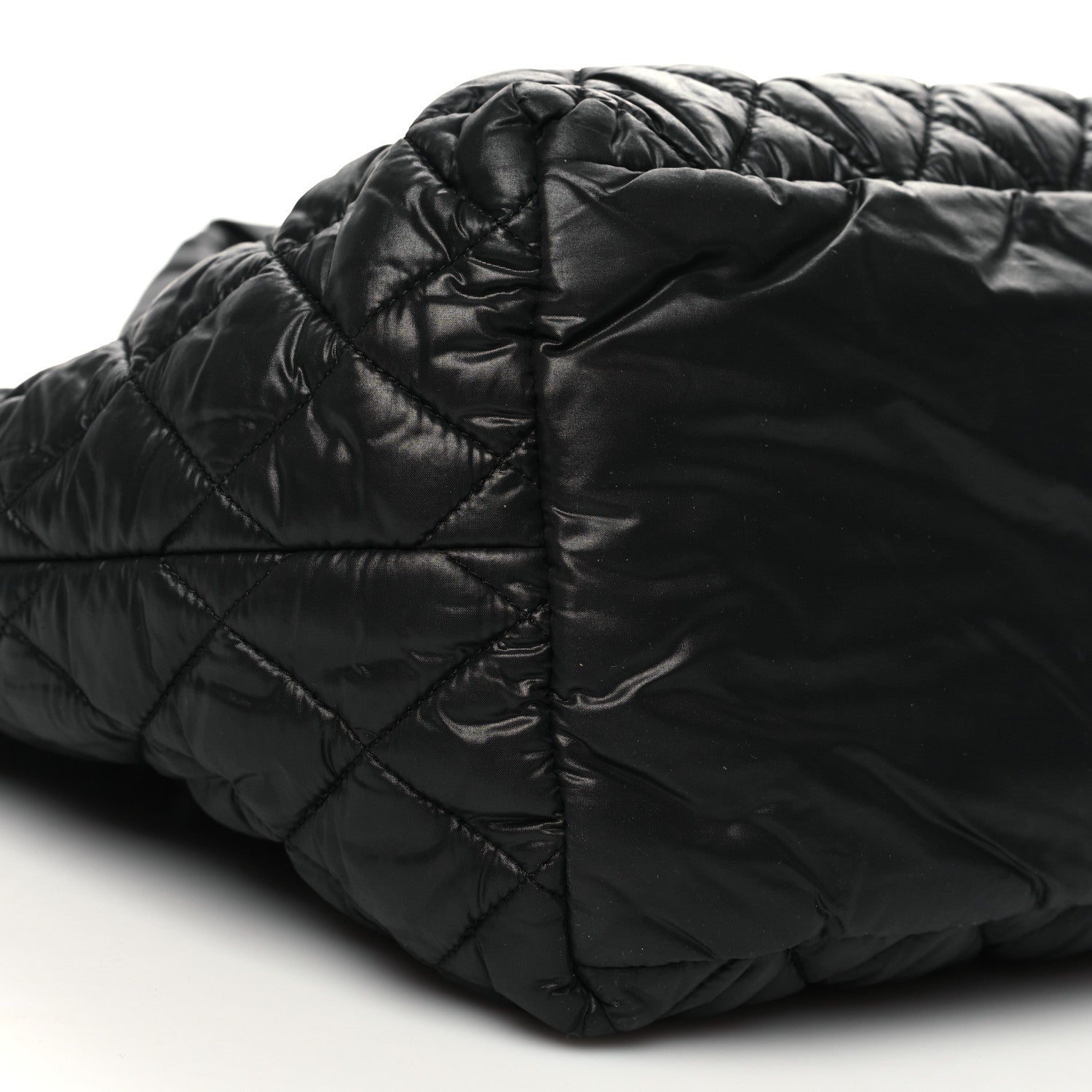 Chanel Nylon Quilted Small Coco Cocoon Tote Black 9 of 10