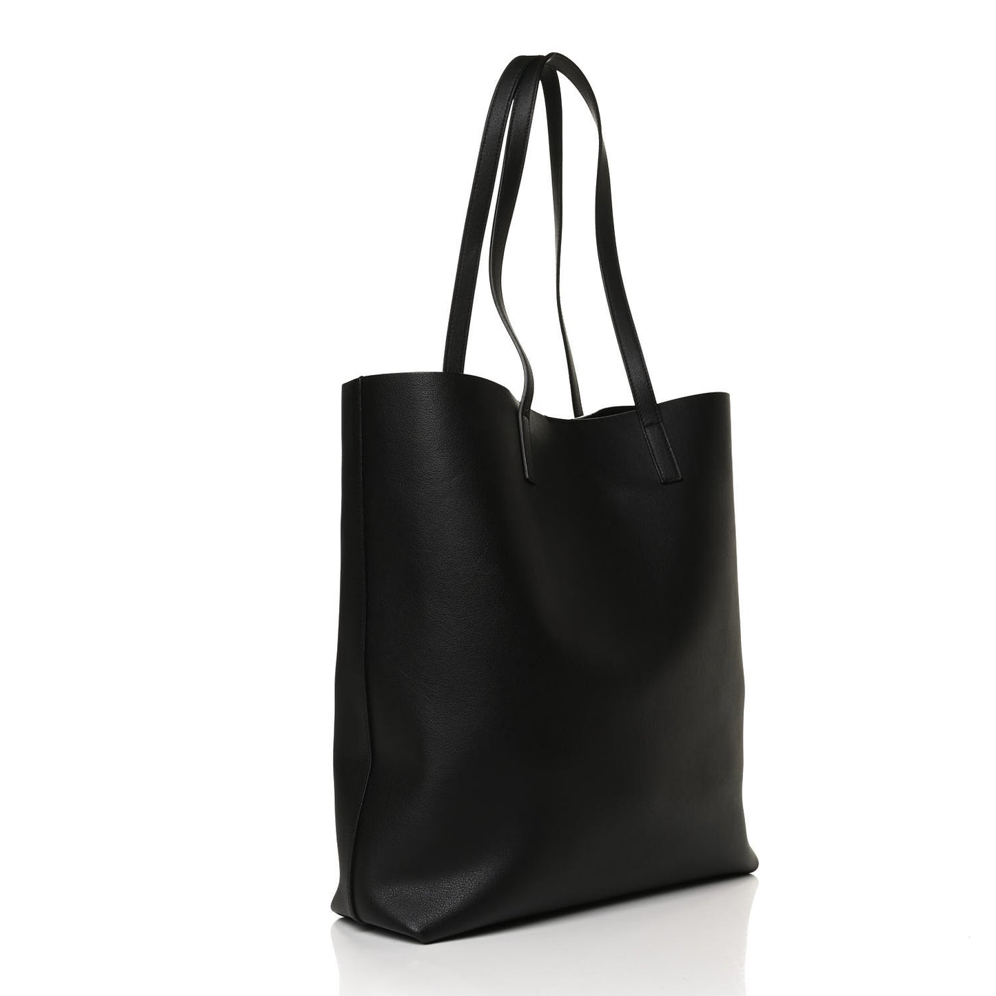 Calfskin Medium Shopping Tote Black
