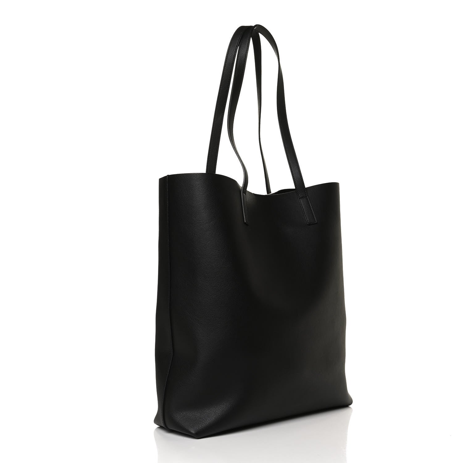 Saint Laurent Calfskin Medium Shopping Tote Black 2 of 14