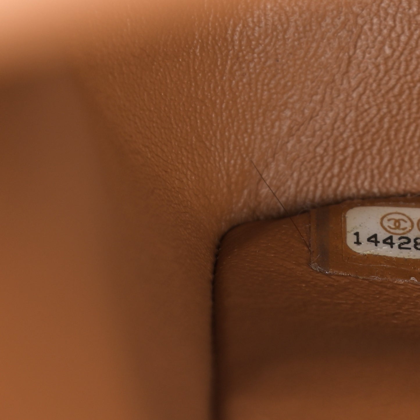 Caviar Quilted Maxi Double Flap Light Brown