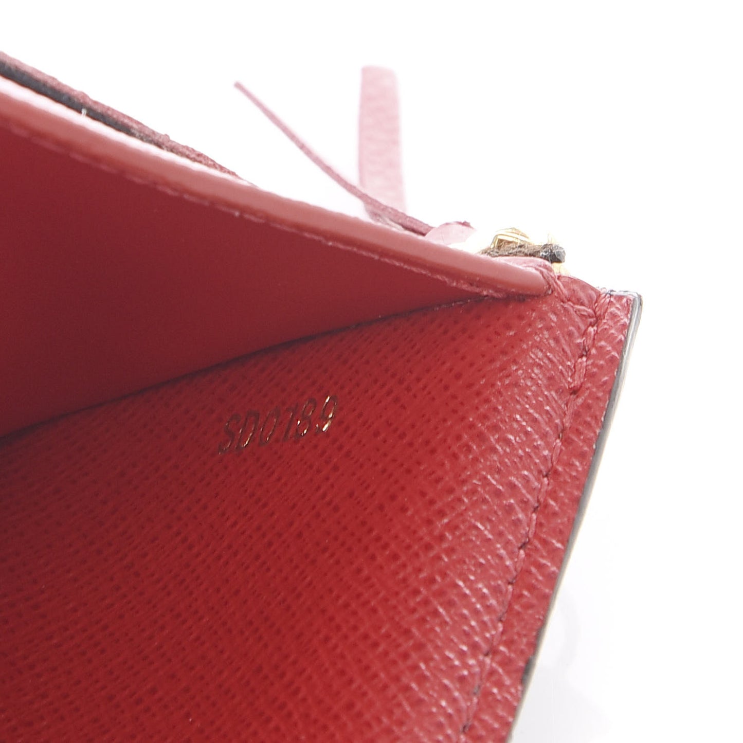 Damier Ebene Victorine Wallet Red