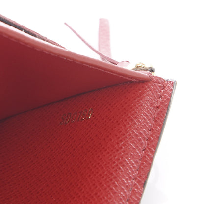 Louis Vuitton Damier Ebene Victorine Wallet Red 6 of 8