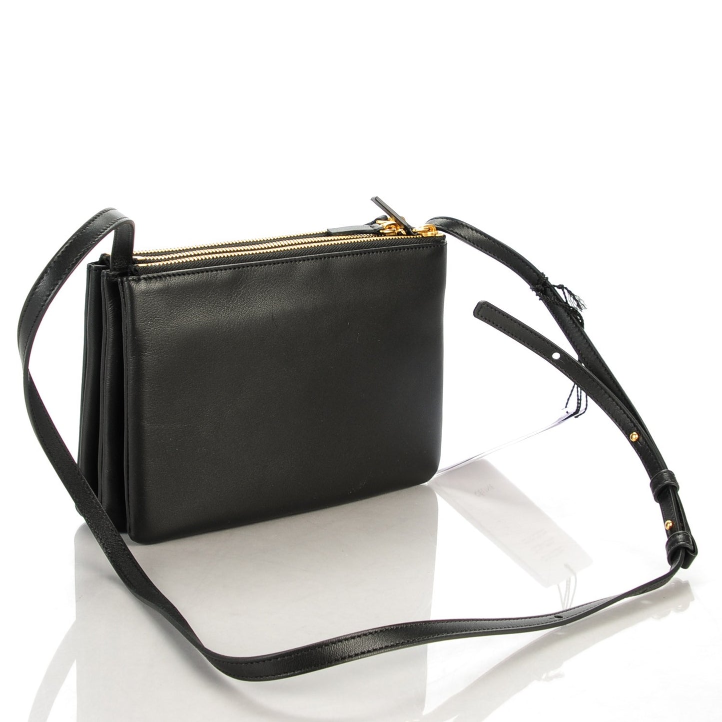 Lambskin Small Trio Crossbody Bag Black