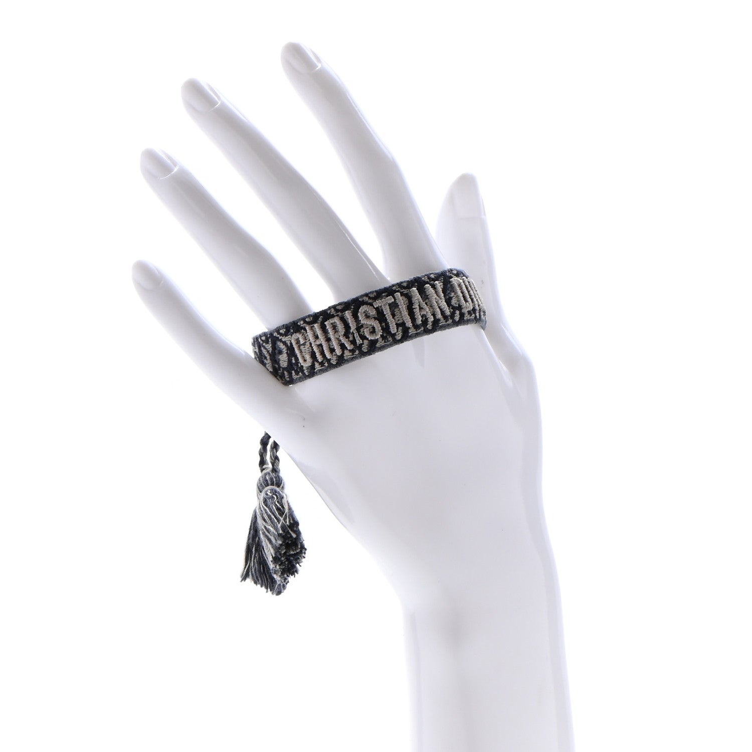 Christian Dior Woven Cotton J'Adior Friendship Bracelet Navy 2 of 3