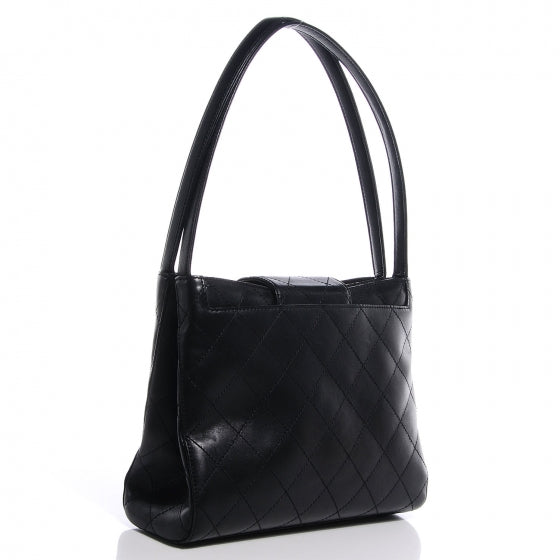 Chanel Lambskin Diamond Stitch Shoulder Bag Black 3 of 11