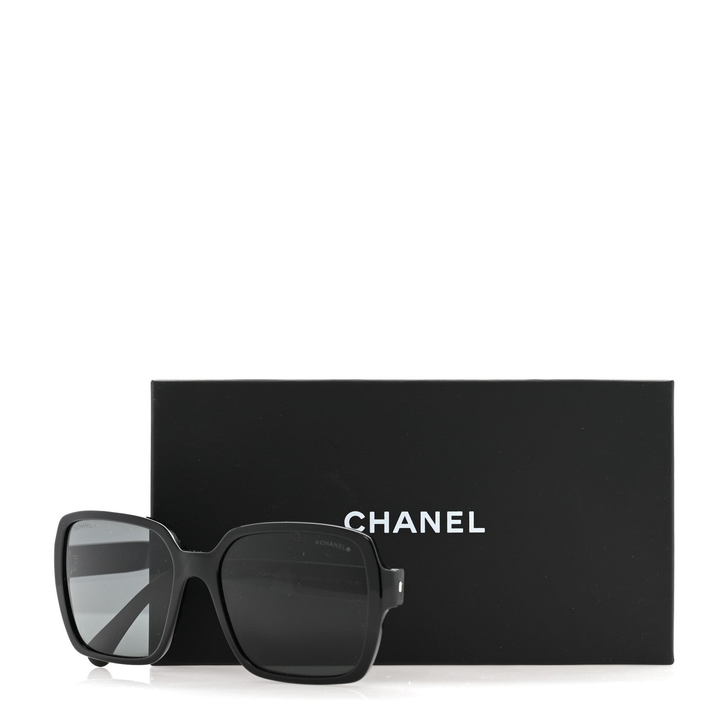 Chanel Acetate Square Sunglasses 5408 Black 8 of 8