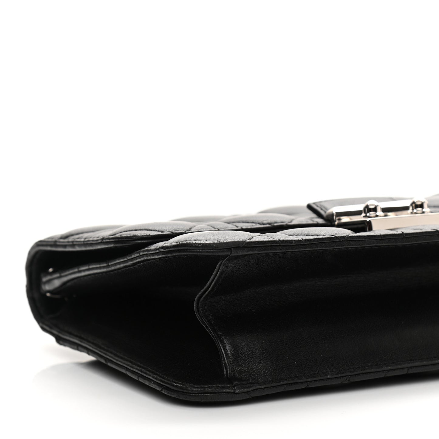 Lambskin Cannage Miss Dior Promenade Pouch Black