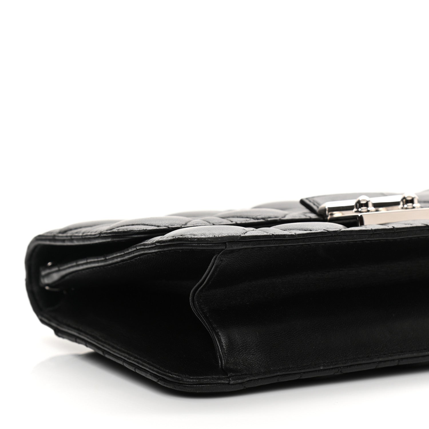 Christian Dior Lambskin Cannage Miss Dior Promenade Pouch Black 12 of 13