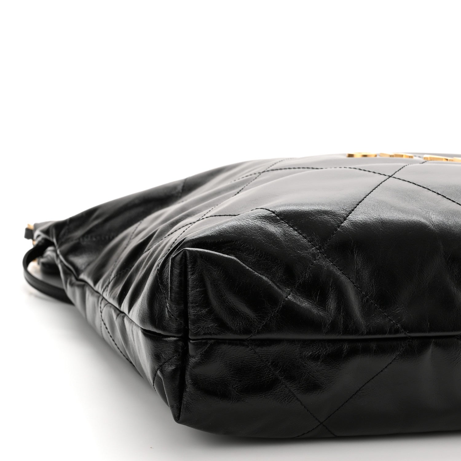 Chanel Shiny Calfskin Quilted Chanel 22 Black 10 of 11