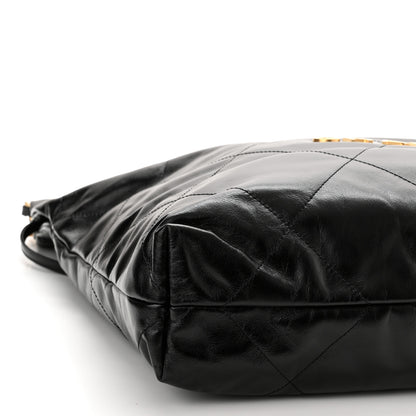 Chanel Shiny Calfskin Quilted Chanel 22 Black 10 of 11