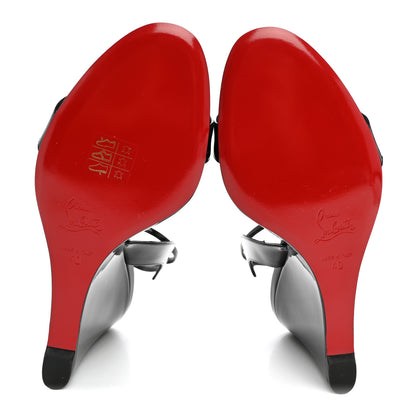 Christian Louboutin Patent Zeppa Chick 85 Pumps 40 Black 6 of 8
