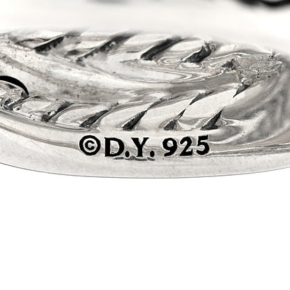 David Yurman Sterling Silver 18mm Wide Crossover Cable Ring 54 6.75 4 of 4
