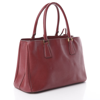 Prada Saffiano Lux Medium Tote Fuoco 2 of 8