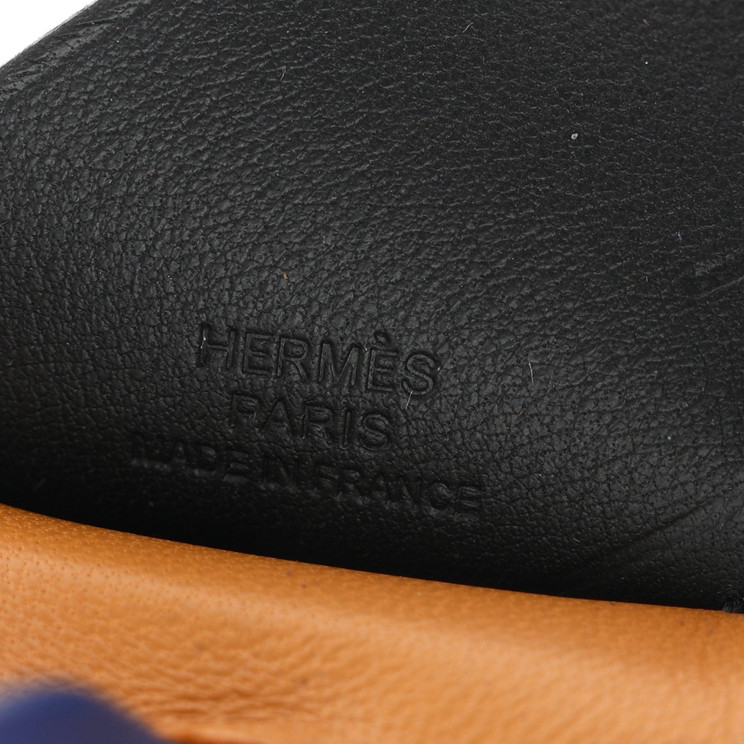 Hermes Milo Lambskin Grigri Rodeo Pegase Horse Bag Charm MM Sesame Black Bleu Saphir 3 of 5