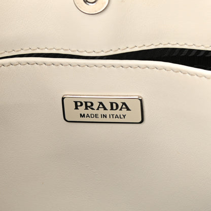 Prada Spazzolato Cleo Shoulder Bag White 6 of 7