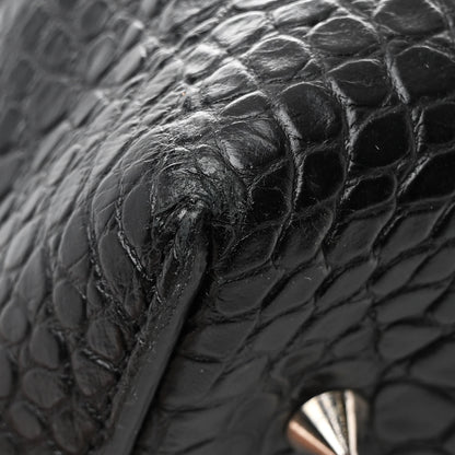 Givenchy Calfskin Crocodile Embossed Medium Lucrezia Black 12 of 14