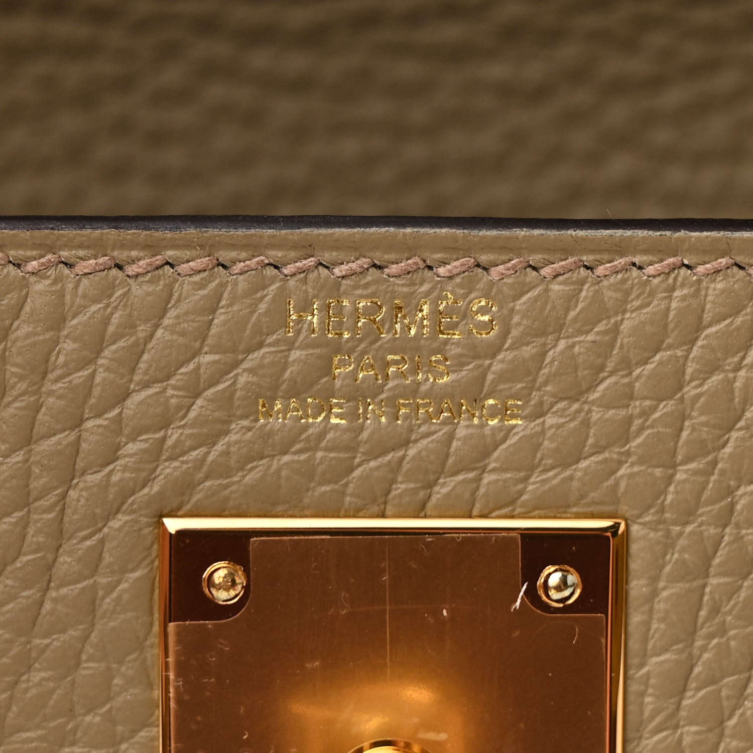 Hermes Taurillon Clemence Kelly Retourne 28 Beige Marfa 6 of 11