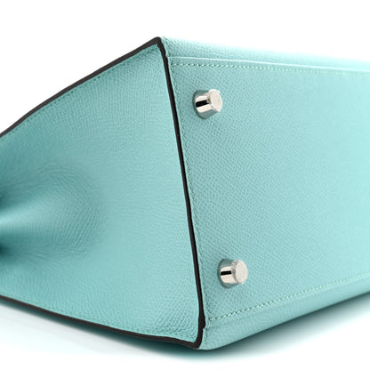 Hermes Epsom Kelly Sellier 28 Bleu Atoll 9 of 11