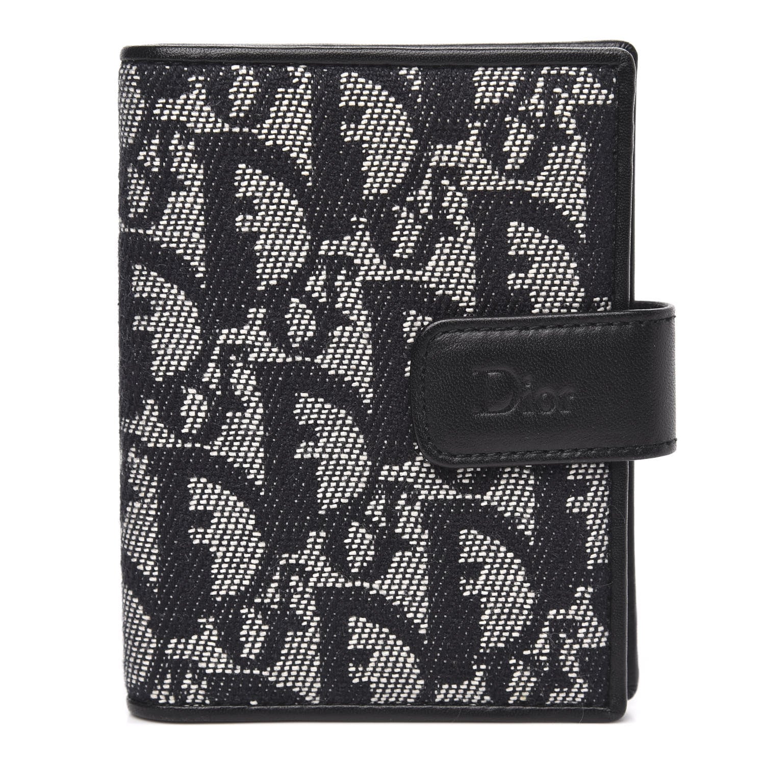 Christian Dior Monogram Compact Wallet Black 1 of 7