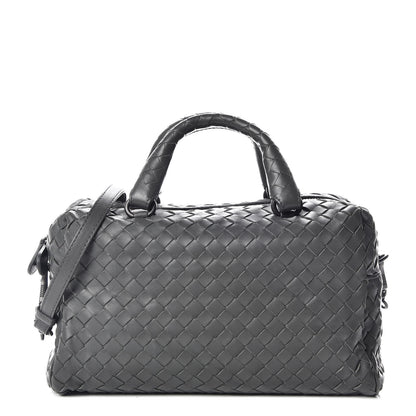 Bottega Veneta Nappa Intrecciato Mini Boston Light Grey 3 of 12