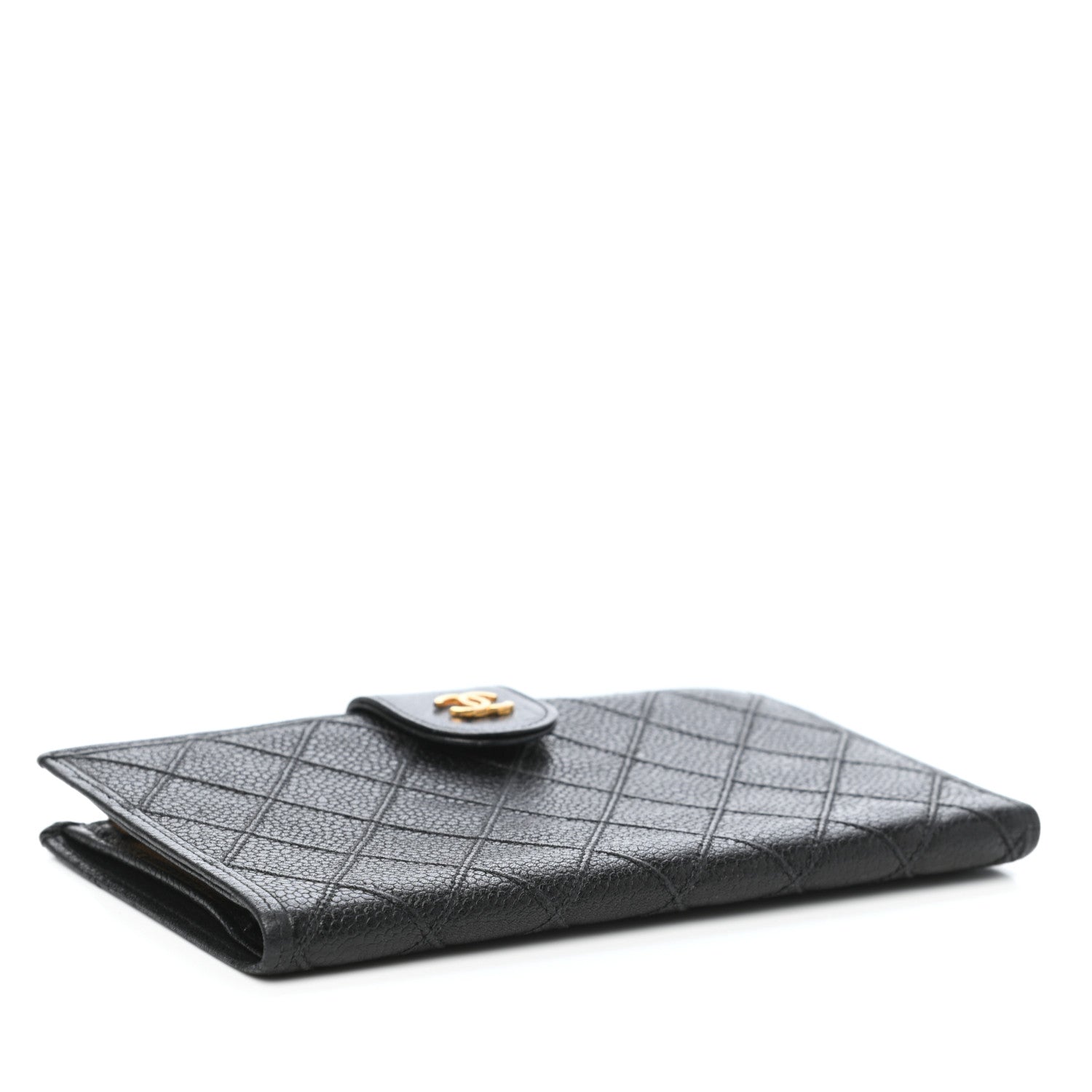 Chanel Caviar Stitched French Wallet Black 4 of 12