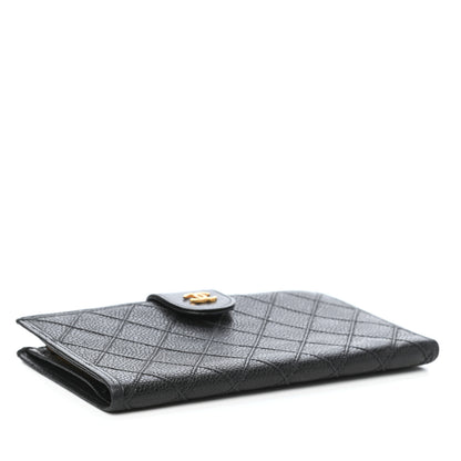 Chanel Caviar Stitched French Wallet Black 4 of 12