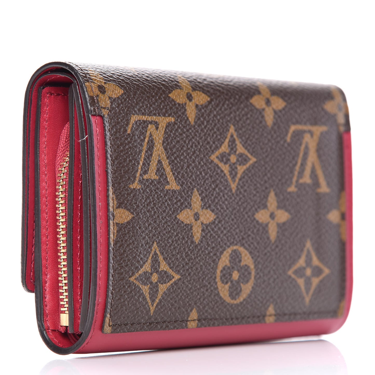 Monogram Flore Compact Wallet Fuchsia