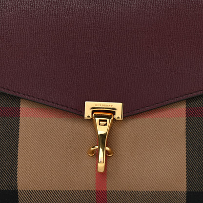 Burberry Grainy Calfskin Vintage Check Small Macken Crossbody Bag Crimson 10 of 14