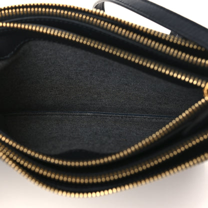 Celine Lambskin Small Trio Crossbody Bag Black 6 of 11