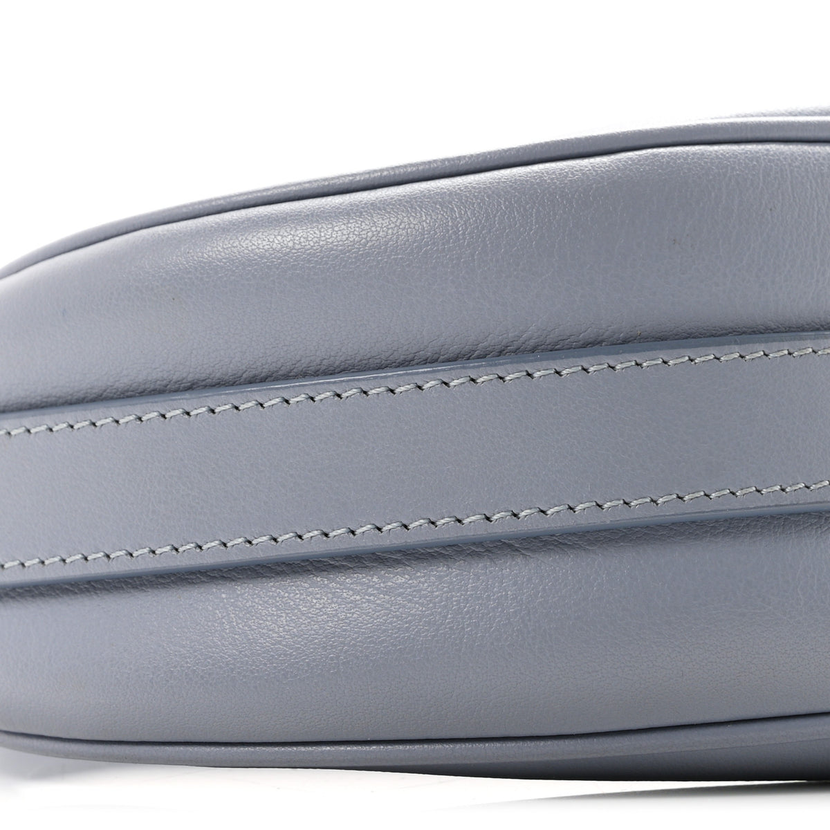 Smooth Calfskin Medium Strap Ava Shoulder Bag Arctic Blue