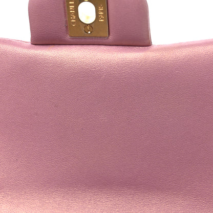 Chanel Iridescent Lambskin Quilted Mini Top Handle Rectangular Flap Pink 10 of 10