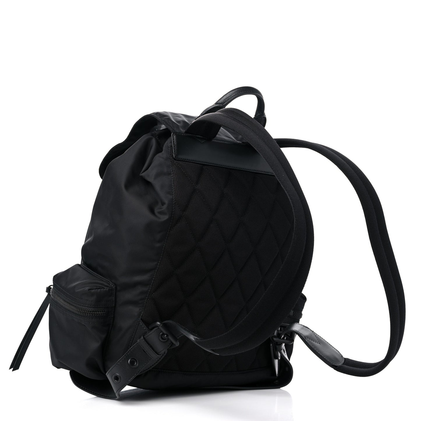 Technical Nylon Large Rucksack Backpack Black